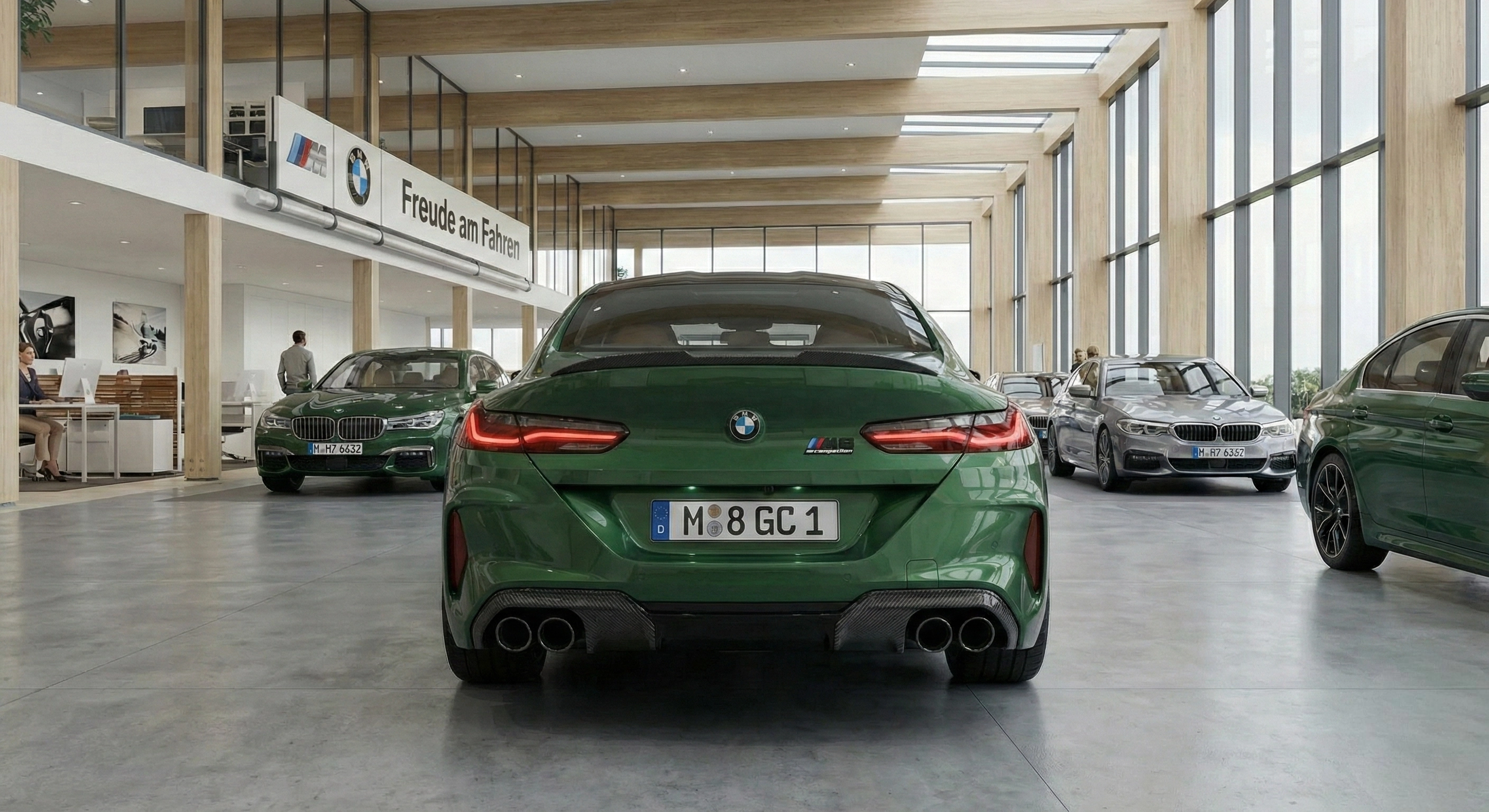 Ejemplo de foto trasera del vehiculo